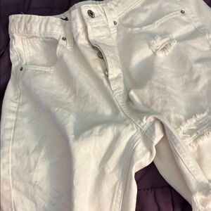 White Distressed Women's Jeans